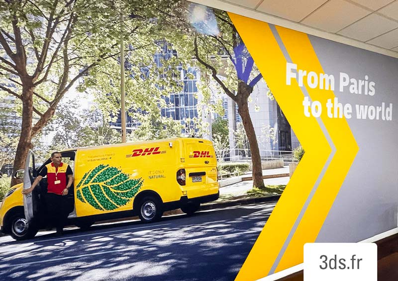 Visuel Adhesif Mural Dhl 3ds Groupe