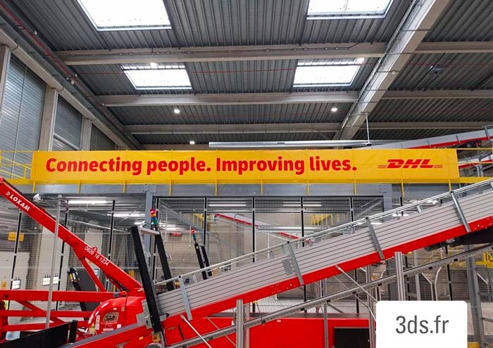 Visuel Bache Phrase Corporate Dhl 3ds Groupe